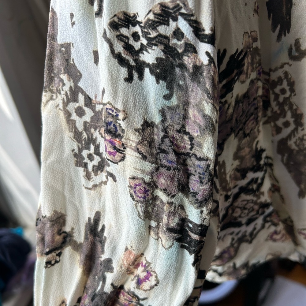 IRO Sakari Printed Crisscross Turtleneck Top| - Picture 8 of 12
